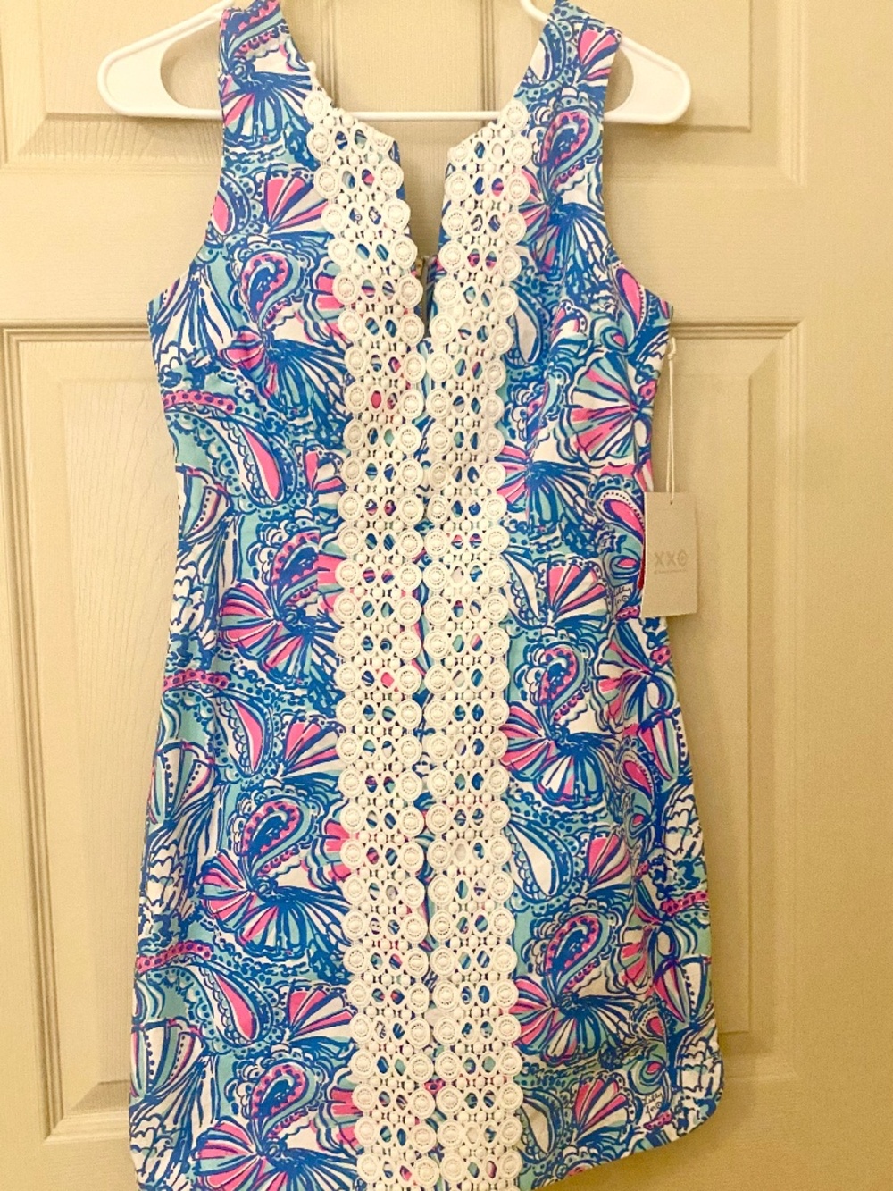 NWT- Lilly Pulitzer Dress Womens Sz 4 Target Collab New Pink Blue Shift Floral